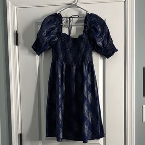 Elegant Navy Midi Dress